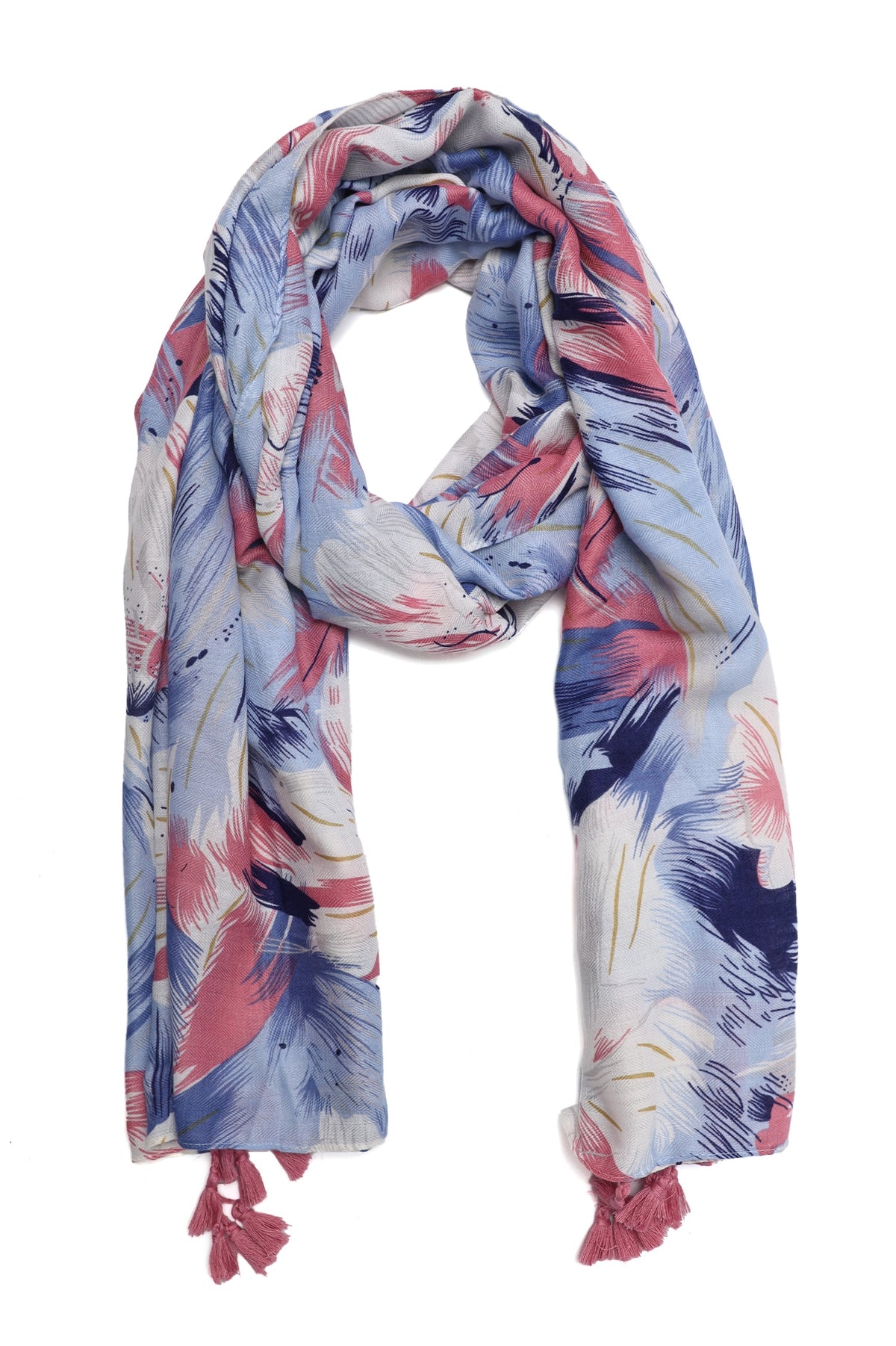 ABSTRACT BRUSH ART WRAP-PINK/BLU