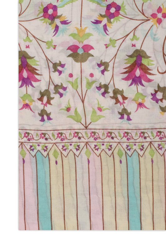 FLORAL ARTISTRY PINKISH FLOWER-LT/BEIGE