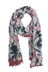 FLORAL BOOM WRAP-WHITE/PINK