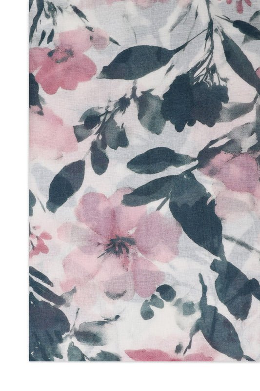 FLORAL BOOM WRAP-WHITE/PINK
