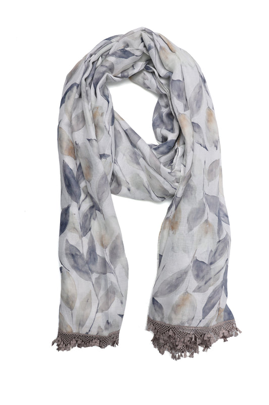 NATURE FLOW WRAP-GREY/LEAF
