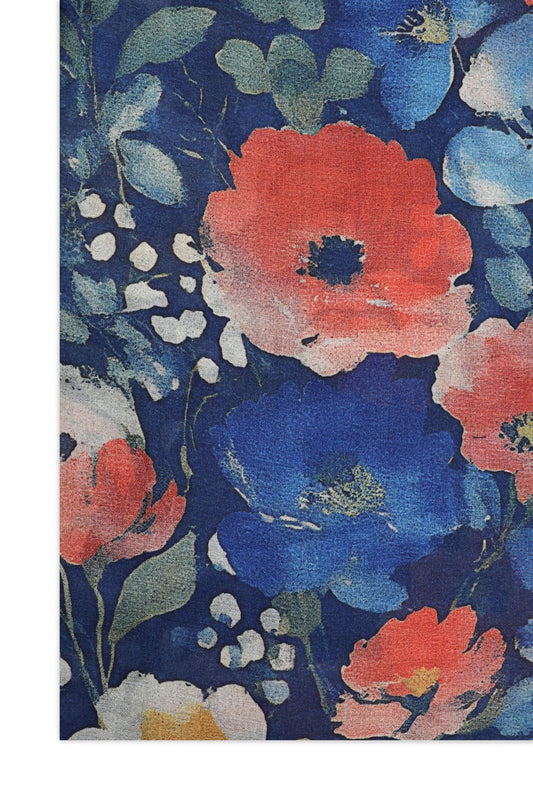 GRACEFUL PETAL WRAP-RED/BLU