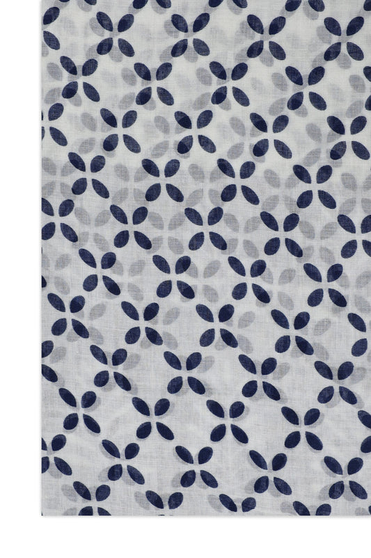 PANEL BOTANICAL SCARF-NAVY