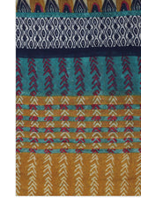 ETHNIC MOSAIC DESIGN STOLE-MUSTARD