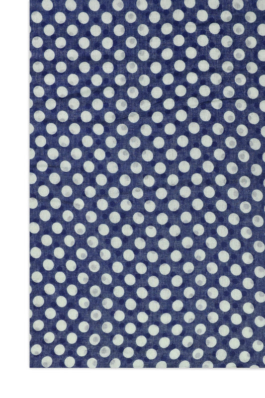 INSPIRED DOTTED SHAWL-NAVY/WHT