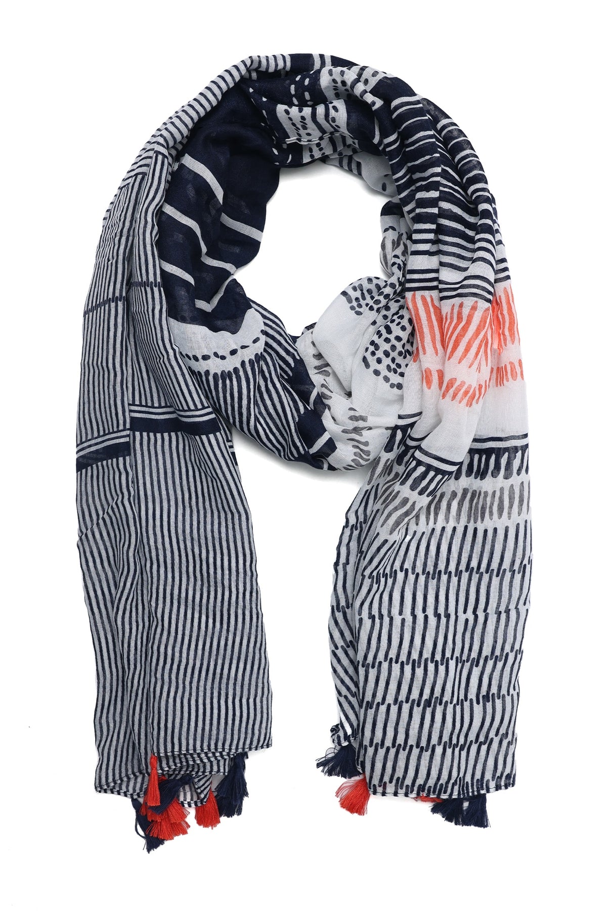 ELEGANT LINEAR MOTIF WRAP-GREY