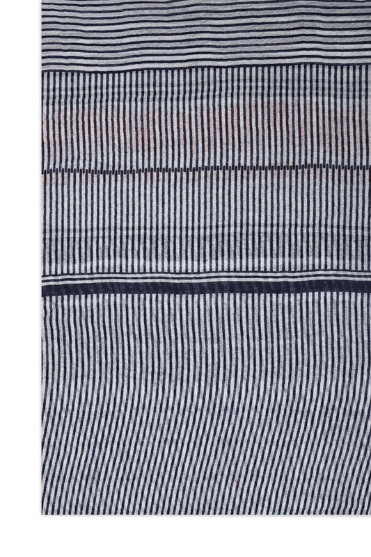ELEGANT LINEAR MOTIF WRAP-GREY