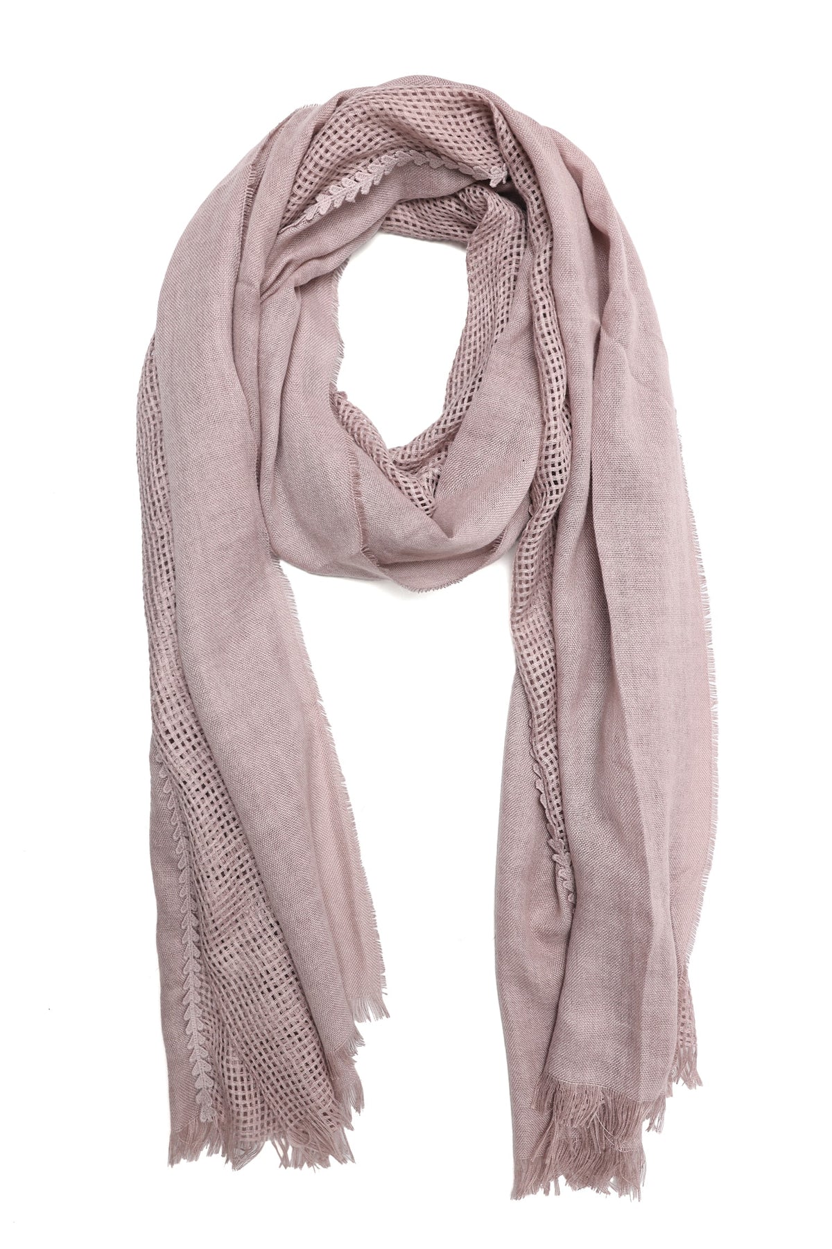GENTLE FABRIC SCARF-PINK