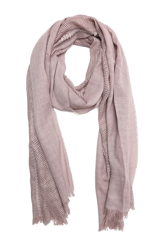 GENTLE FABRIC SCARF-PINK