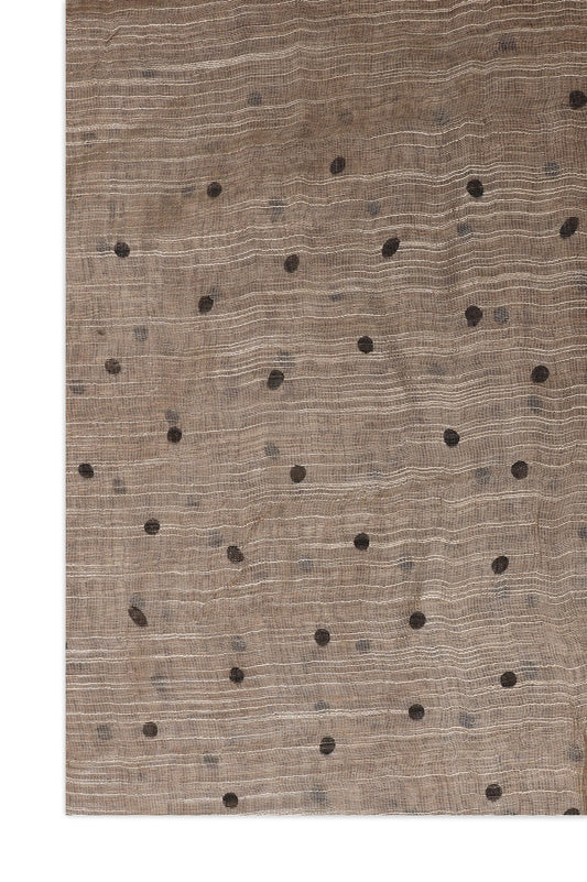DELICATE SHEER SCARF-BROWN