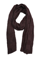 NATURAL SOFT SCARF-DK/BROWN
