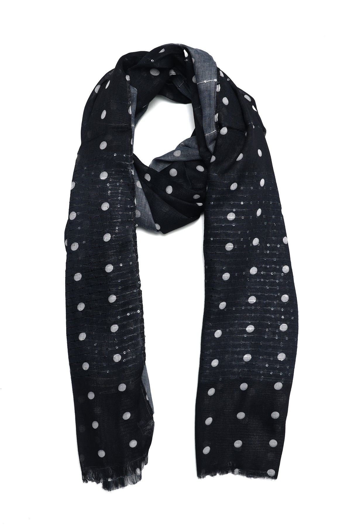 GENTLE HARMONY SCARF-CHARCOAL