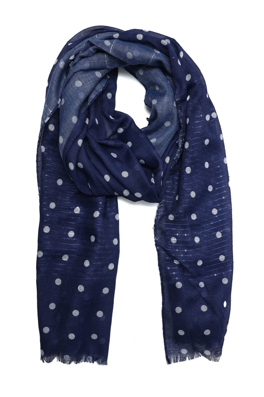 GENTLE HARMONY SCARF-NAVY