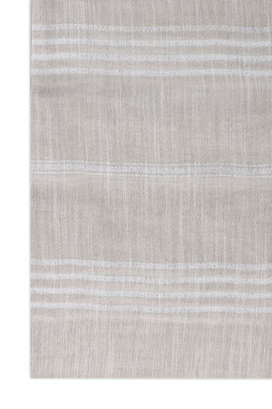 SOFT FRINGE LINER SCARF-LT/GREY