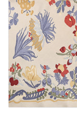 IMPERIAL FLORAL SILK WRAP-BEIGE