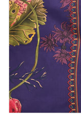 IMPERIAL FLORAL LUXE WRAP-NAVY
