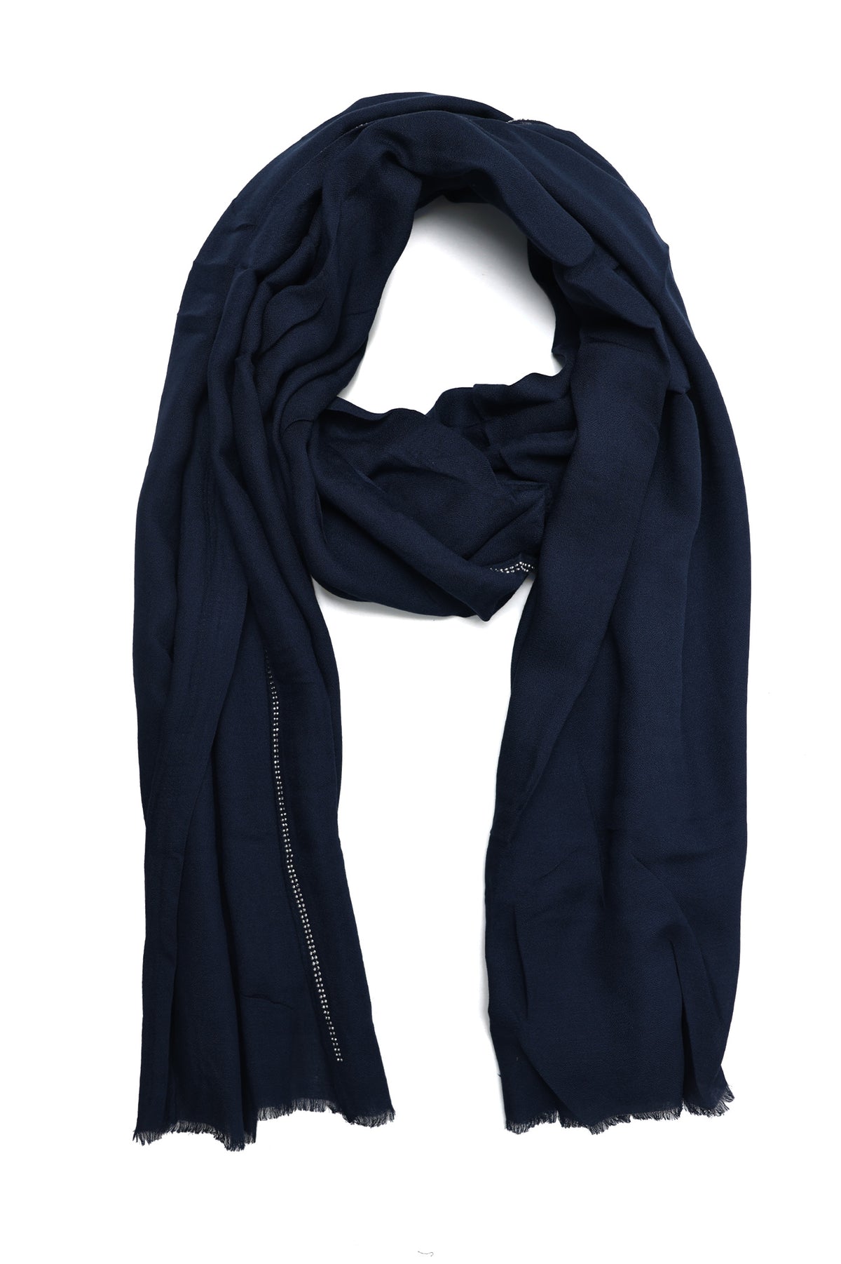 GRACE HERITAGE SCARF-NAVY