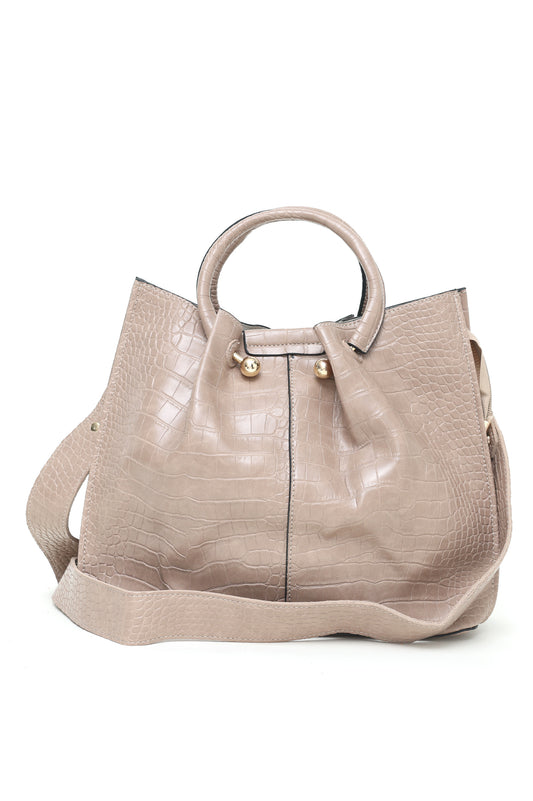 CLASSIC LEATHER BAG-APRICOT