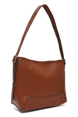 Minimalist Shoulder Bag-Brown