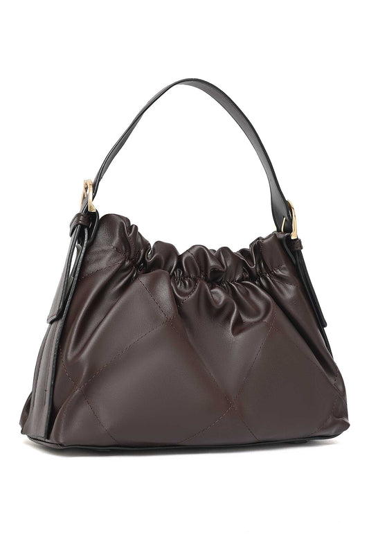 RUE PUFF STITCH BAG-COFFEE