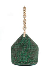 SPARKLE CHAIN BAG-DK/GRN