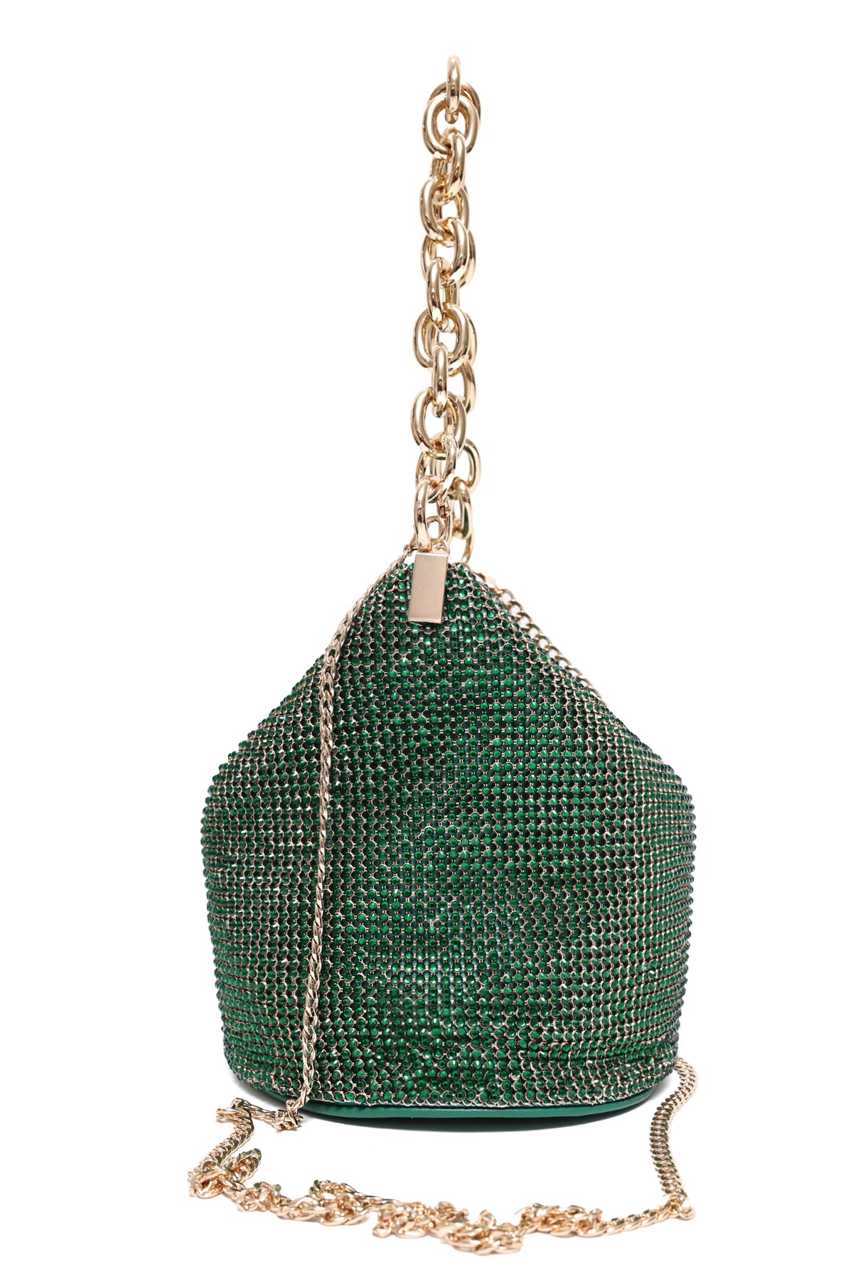 SPARKLE CHAIN BAG-DK/GRN