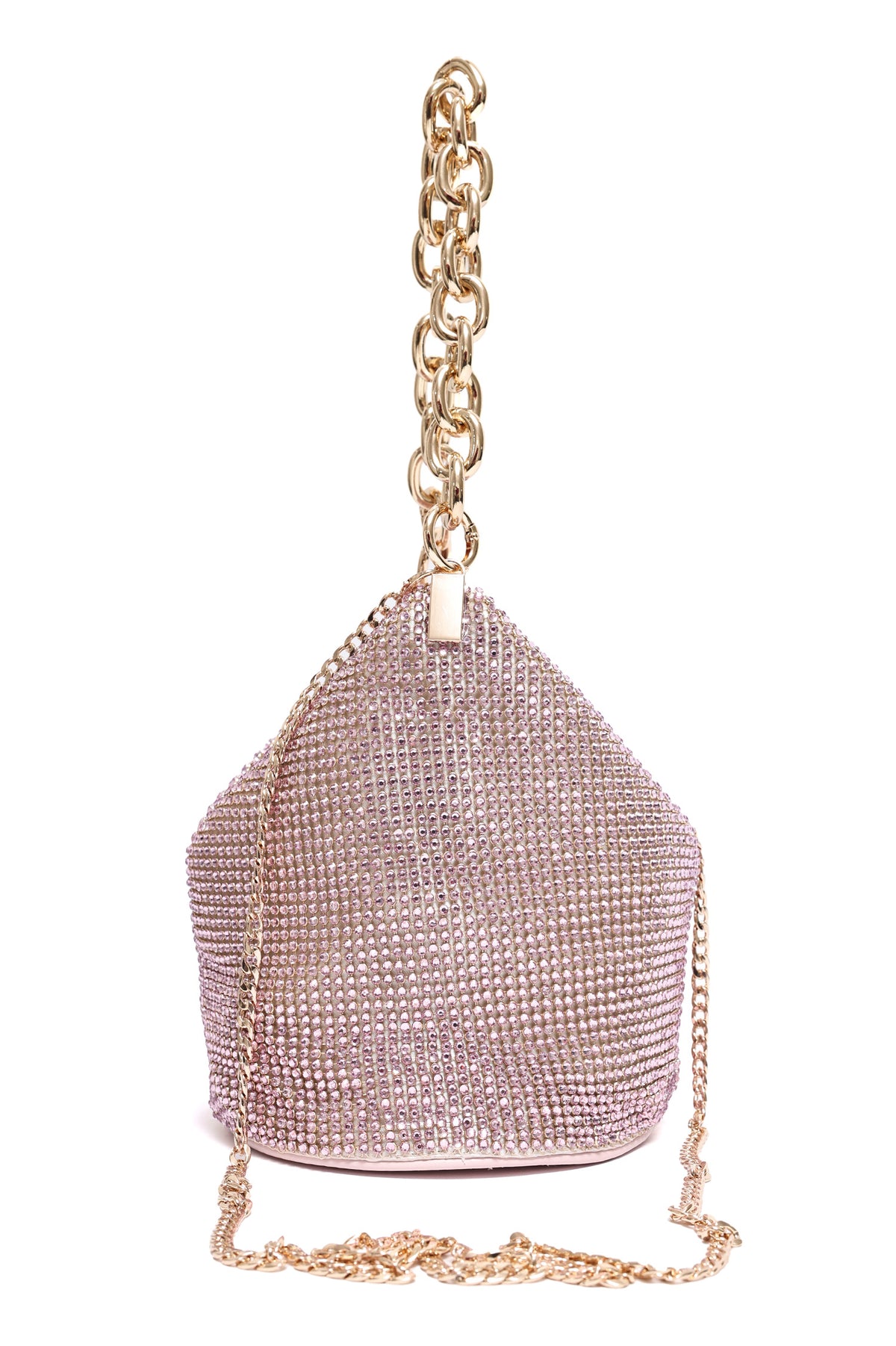 SPARKLE CHAIN BAG-PINK