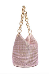 SPARKLE CHAIN BAG-PINK