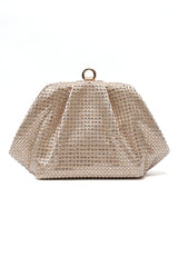 PEARL CLUTCH BAG-GOLD