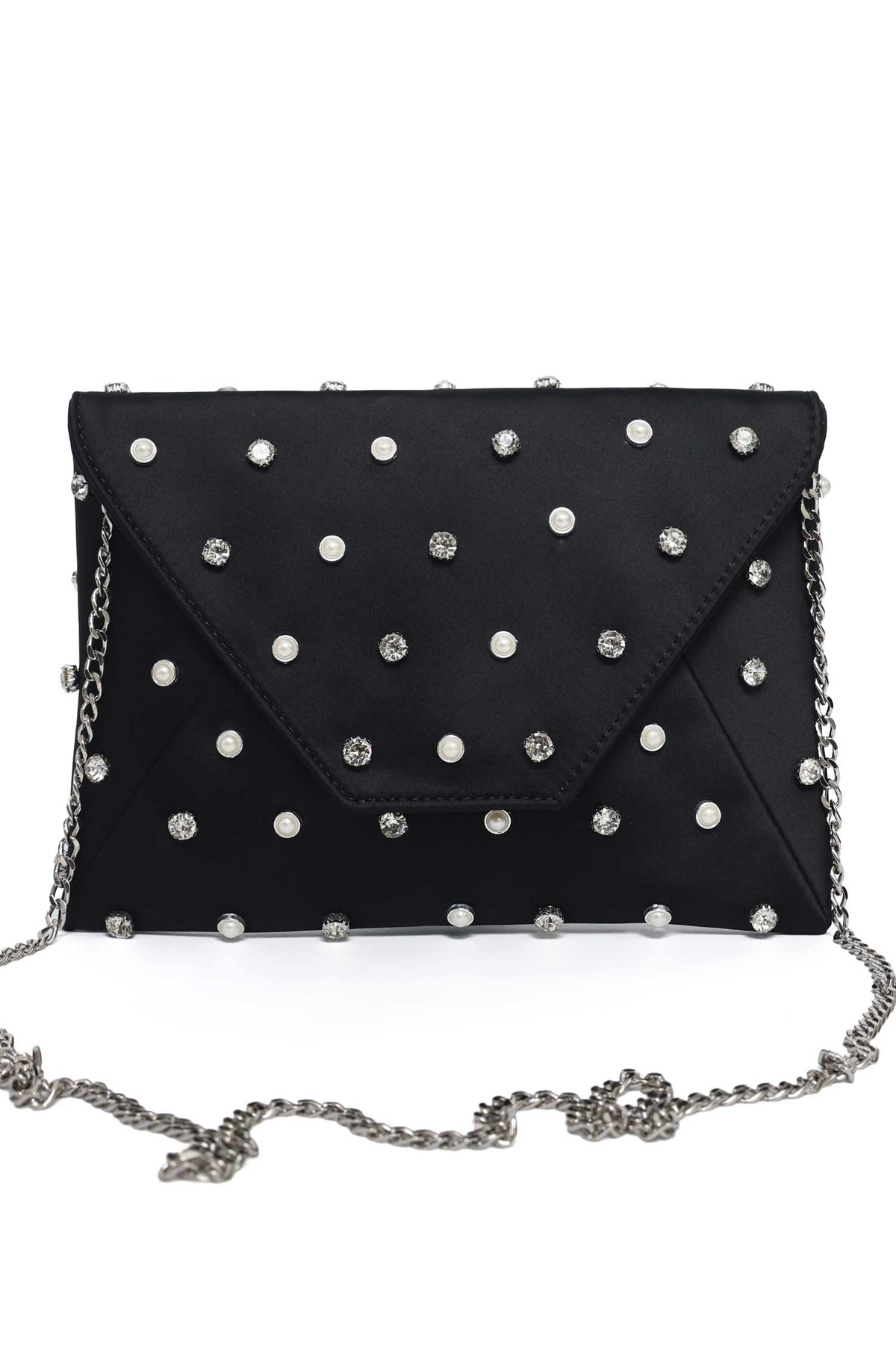 JEWEL DOT CLUTCH-BLACK