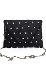 JEWEL DOT CLUTCH-BLACK