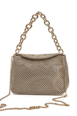 CELESTE BEAD CHAIN BAG-GOLD