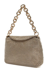 CELESTE BEAD CHAIN BAG-GOLD