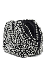 GLAM CRYSTAL CLUTCH-BLACK