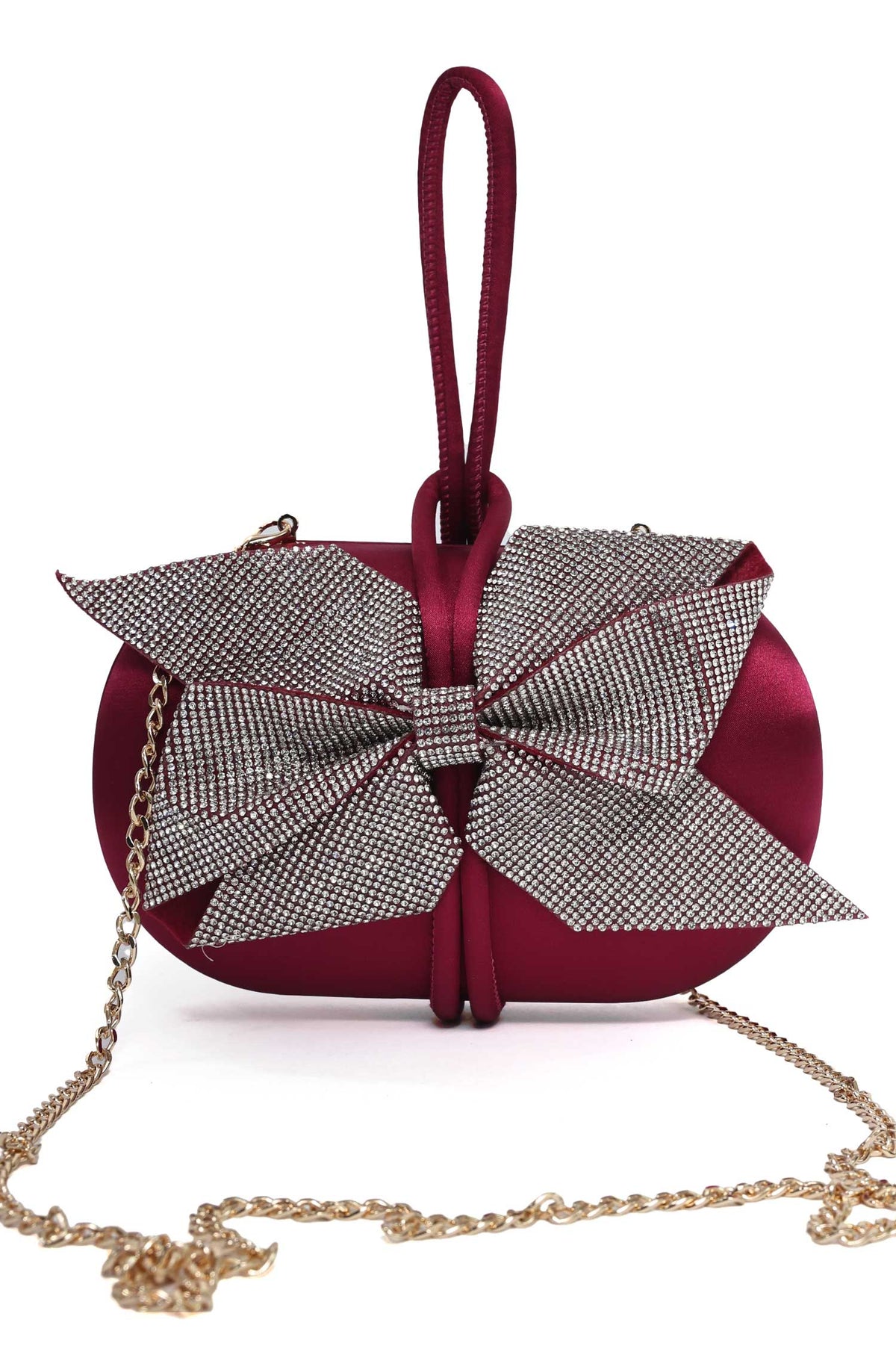 BELLE ÉTOILE EVENING WRISTLET-RED