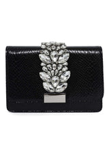 EMPERIA JEWEL CREST CLUTCH-BLACK