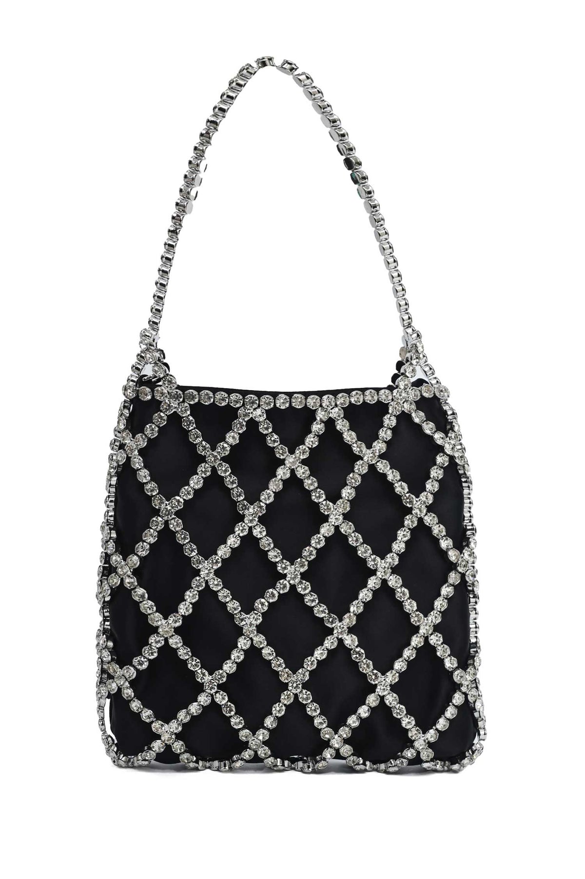 LUXORA DIAMOND MESH BAG-BLACK