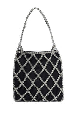 LUXORA DIAMOND MESH BAG-BLACK