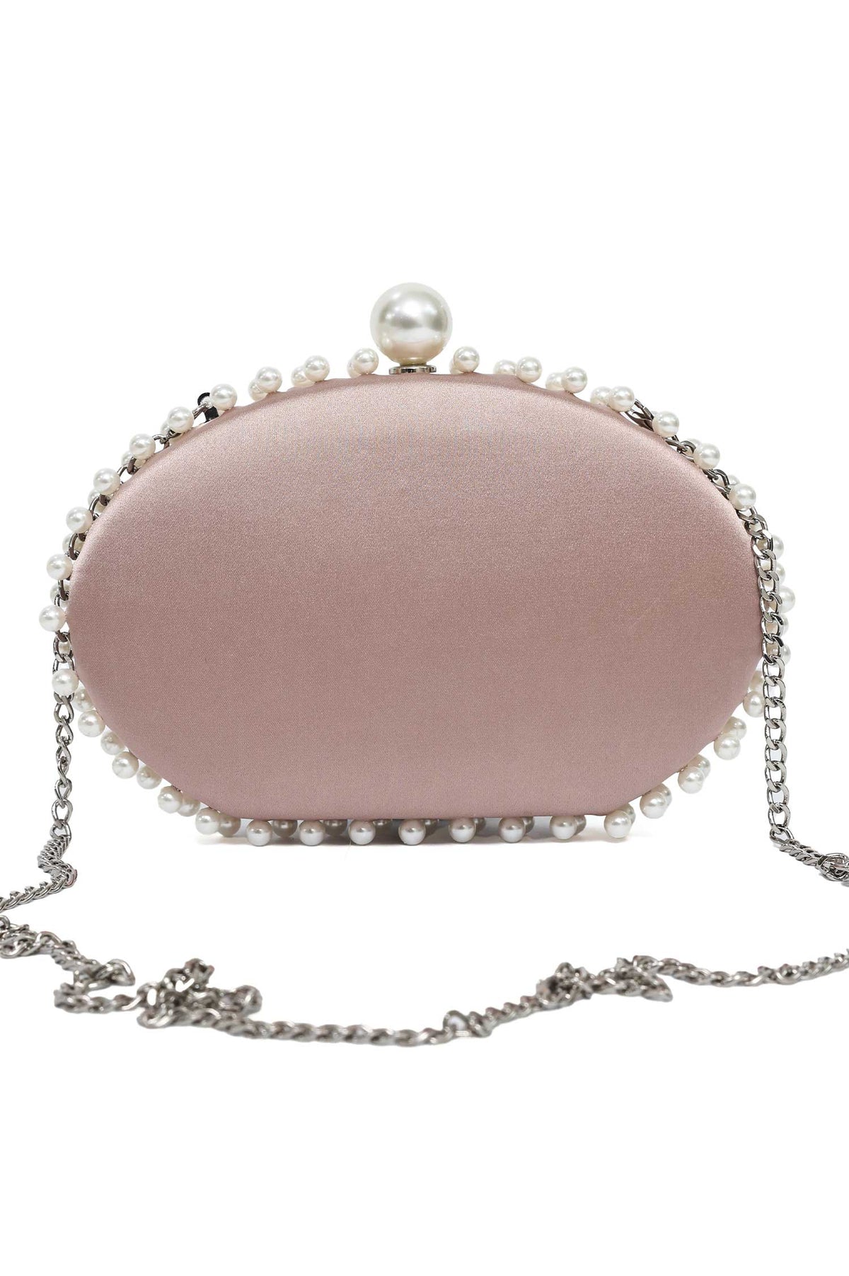 PEARL EMBRACE CLUTCH-CHAMPAGNE