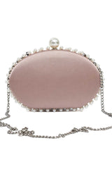 PEARL EMBRACE CLUTCH-CHAMPAGNE