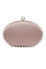 PEARL EMBRACE CLUTCH-CHAMPAGNE