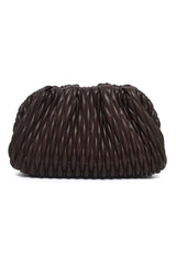 TWISTFORM COUTURE CLUTCH-COFFEE