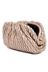 TWISTFORM COUTURE CLUTCH-GOLD