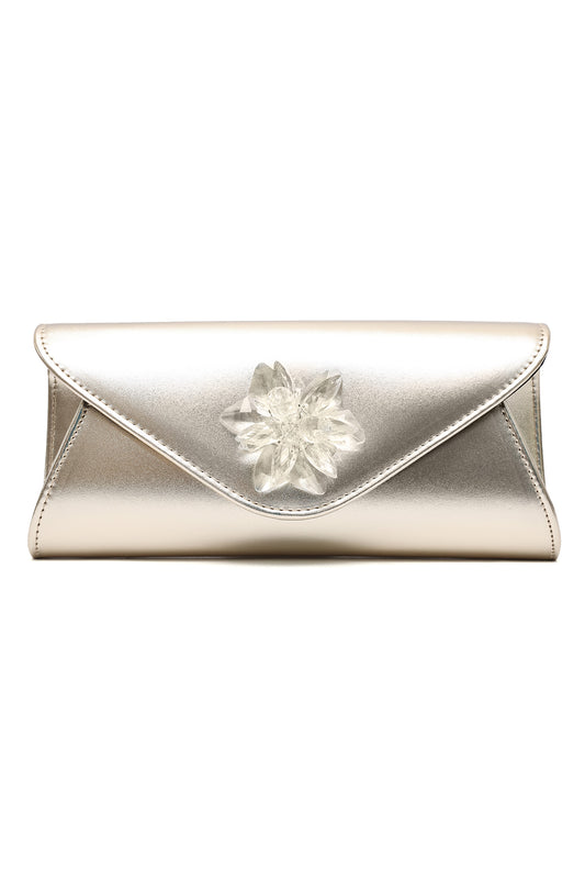 JEWEL GLAM CLUTCH-GOLD