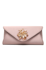 JEWEL GLAM CLUTCH-CHAMPAGNE