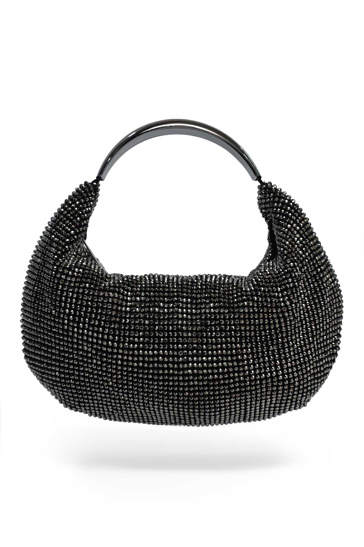 EMBELLISHED ARC CLUTCH-BLACK
