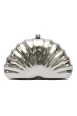 OCEAN CREST CLUTCH-SILVER