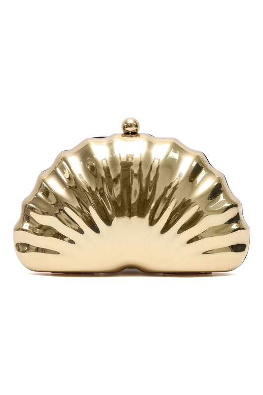 OCEAN CREST CLUTCH-GOLD