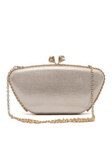 CROWNLINE PEARL CLUTCH-GOLD
