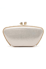 CROWNLINE PEARL CLUTCH-GOLD